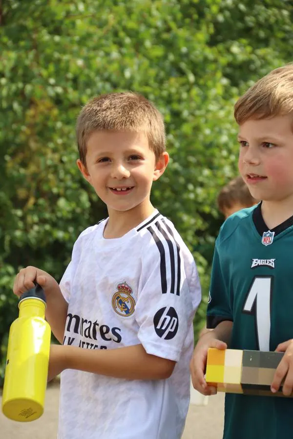 Children at a uSports football development centre session