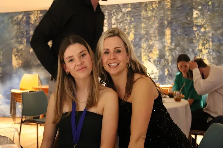 Two members of the uSports team at the awards evening