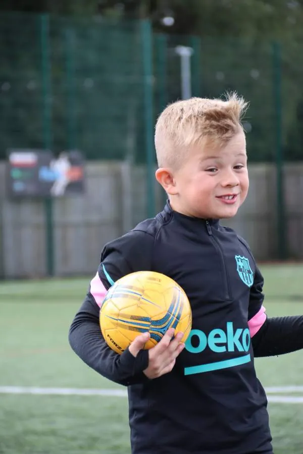 Children at a uSports football holiday camp