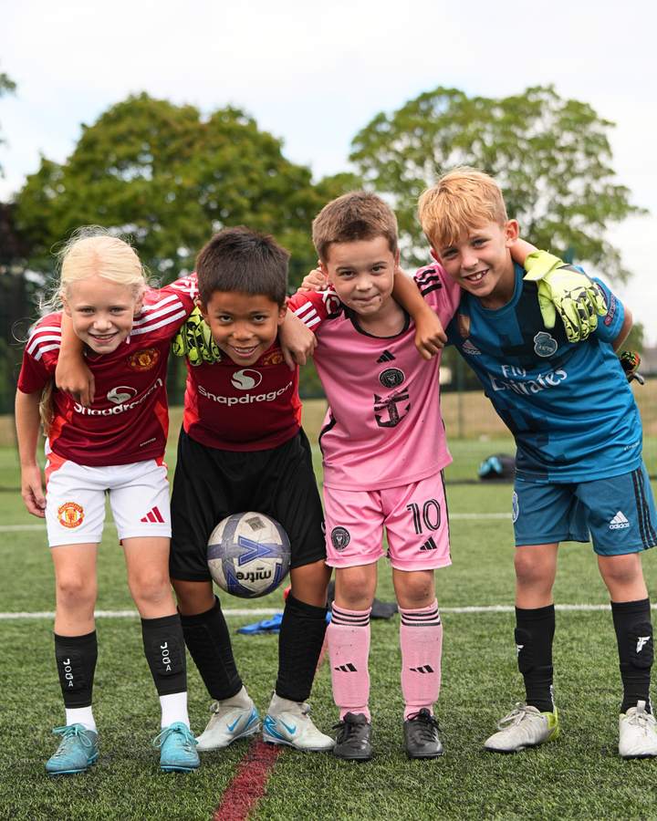 Children at a uSports football holiday camp