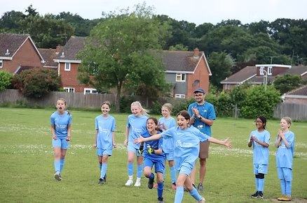 Football match at the Woodley Carnival tournament