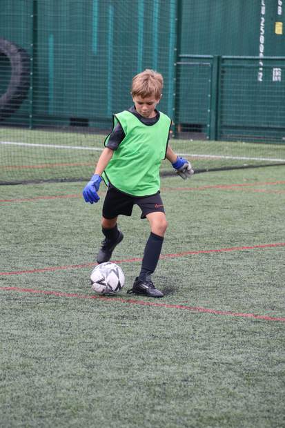 Children at a uSports football development centre session
