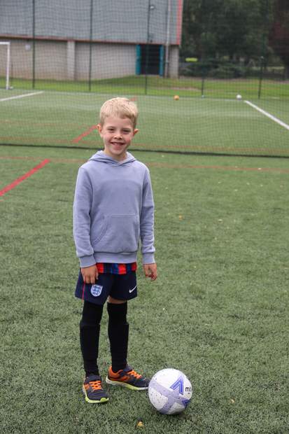 Children at a uSports football development centre session