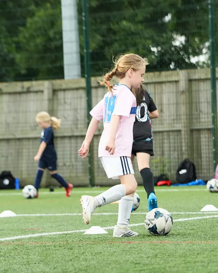 Children at a uSports football holiday camp