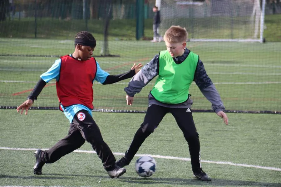 Children at a uSports football holiday camp
