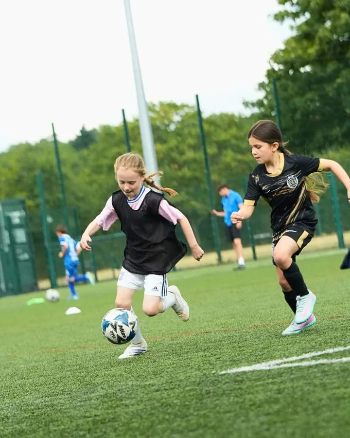 Children at a uSports football development centre session