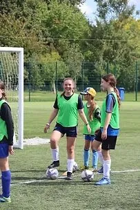 Girls football camp