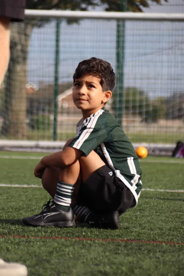 Children at a uSports infant football development centre