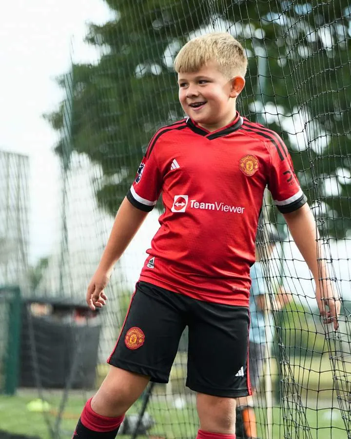 Children at a uSports football holiday camp