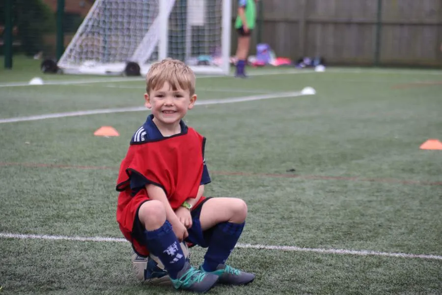 Children at a uSports football holiday camp